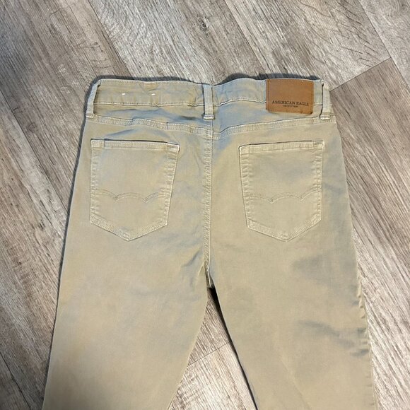 American Eagle Skinny Fit 33x30 Tan Khaki - Picture 4 of 7
